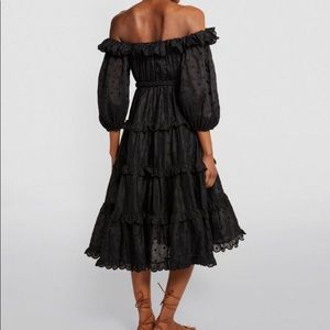 NWOT ZIMMERMANN Mae Dot Midi Dress Size 8 (fits more like a 6)